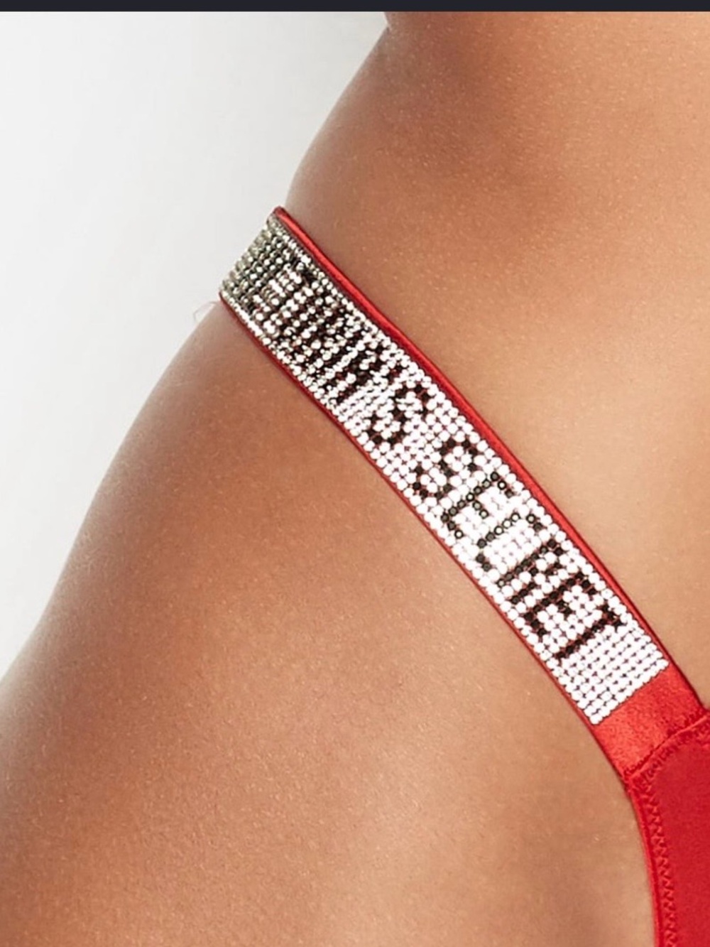 NWT VS Bling Thong ♥️ Logo Shine Strap Victorias Secret